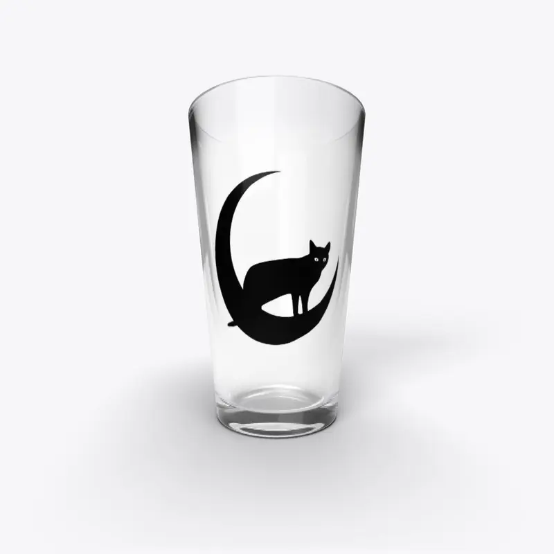 münecat logo pint glass